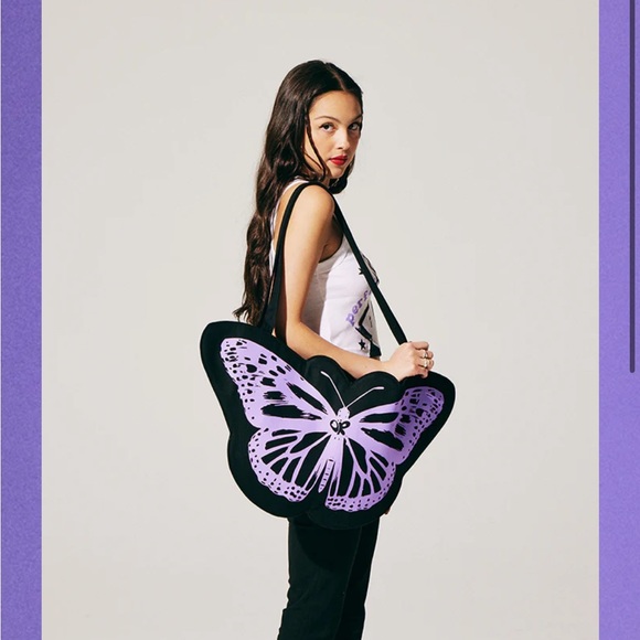 New purple butterfly tote Merch from Olivia Rodrigo concert - Picture 2 of 7